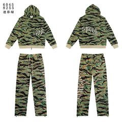 Godspeed Camo Embroidered Zip Hoodie Tracksuit Set